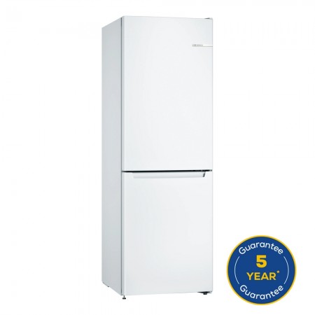 Series 2 Free-standing fridge-freezer with freezer at bottom 176 x 60 cm White, Total No Frost