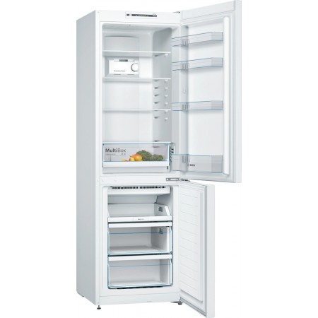 Series 2 Free-standing fridge-freezer with freezer at bottom 186 x 60 cm White, Total No Frost