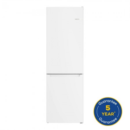 Series 2 Free-standing fridge-freezer with freezer at bottom 186 x 60 cm White, Total No Frost