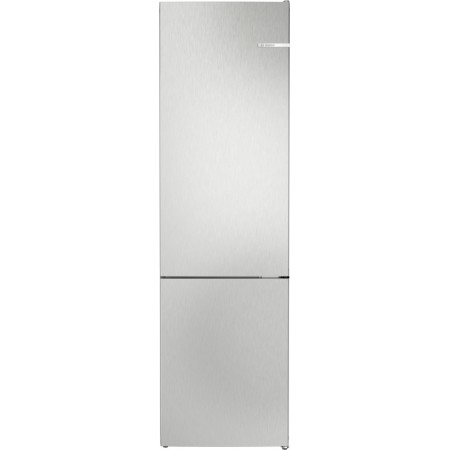 Series 4 Free-standing fridge-freezer with freezer at bottom 203 x 60 cm Stainless steel look