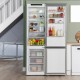 Series 4 Free-standing fridge-freezer with freezer at bottom 203 x 60 cm Stainless steel look
