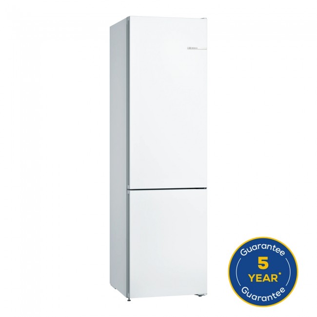 Series 4 Free-standing fridge-freezer with freezer at bottom 203 x 60 cm White, Total No Frost