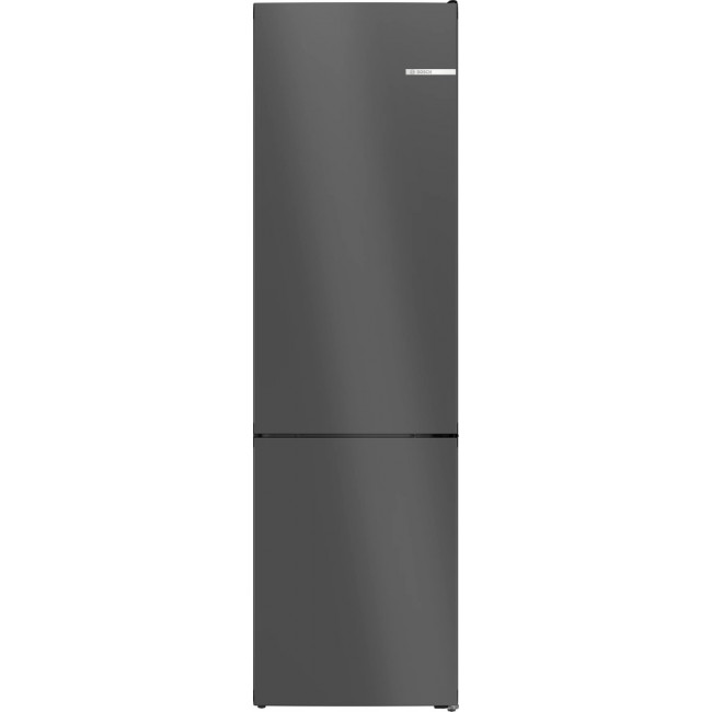 Series 4 Free-standing fridge-freezer with freezer at bottom 203 x 60 cm Cast Iron, Total No Frost