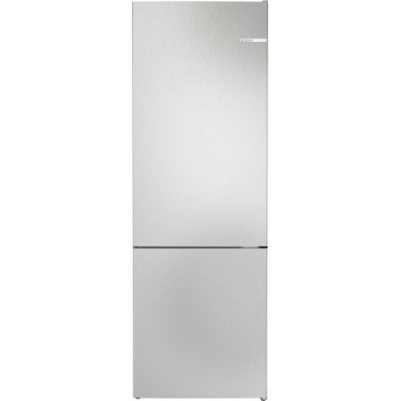 Series 4 Free-standing fridge-freezer with freezer at bottom 203 x 70 cm Stainless steel look