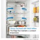 Series 4 Free-standing fridge-freezer with freezer at bottom 203 x 70 cm Stainless steel look