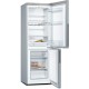 Series 4 Free-standing fridge-freezer with freezer at bottom 176 x 60 cm Stainless steel look