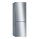 Series 4 Free-standing fridge-freezer with freezer at bottom 176 x 60 cm Stainless steel look