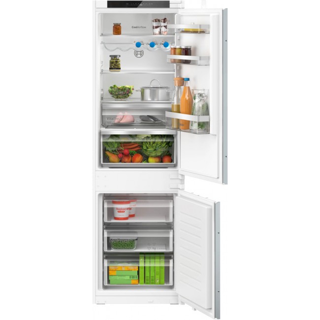 Series 4 Built-in fridge-freezer with freezer at bottom 177.2 x 54.1 cm sliding hinge