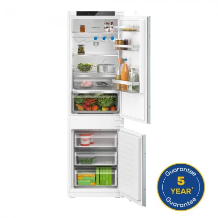 Series 4 Built-in fridge-freezer with freezer at bottom 177.2 x 54.1 cm sliding hinge