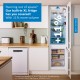 Series 2 Built-in fridge-freezer with freezer at bottom 193.5 x 54.1 cm sliding hinge