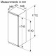 Series 6 Built-in fridge 177.2 x 55.8 cm soft close flat hinge