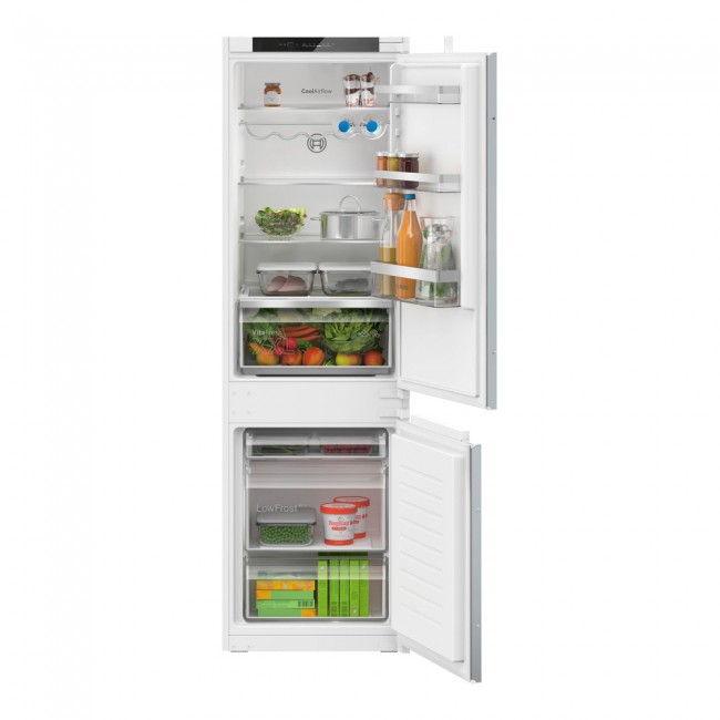 Series 4 Built-in fridge-freezer with freezer at bottom 177.2 x 54.1 cm sliding hinge