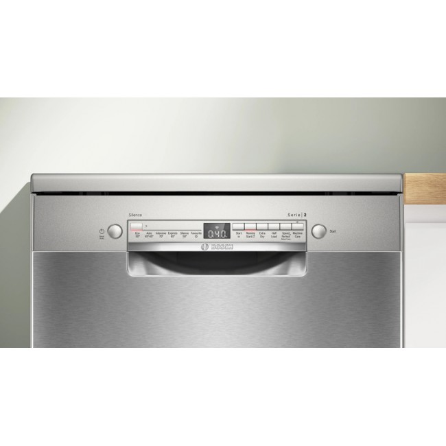 Series 2 Free-standing dishwasher 60 cm Brushed steel anti-fingerprint