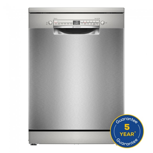 Series 2 Free-standing dishwasher 60 cm Brushed steel anti-fingerprint