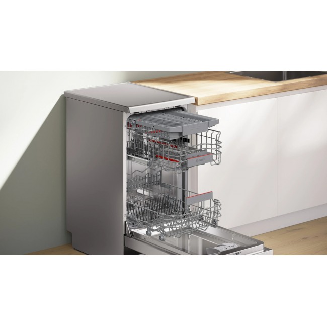 Series 4 Free-standing dishwasher 45 cm Brushed steel anti-fingerprint