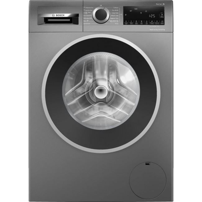 Series 6 Washer dryer 10.5/6 kg max. 1400 rpm, Cast iron grey