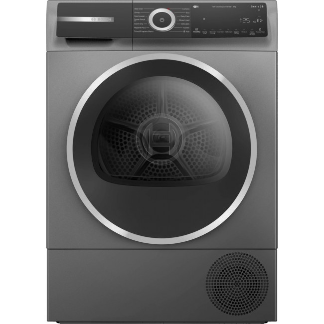 Series 6 Heat pump tumble dryer 9 kg Cast iron grey