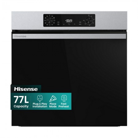 Hisense BI622AXPGUK 59.5cm Built In Electric Single Oven - Black & Stainless Steel