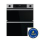 Hisense BUD714221CX 59.4cm Built Under Electric Double Oven - Black & Stainless Steel