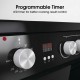 Hisense HDE3211BBUK 60cm Double Oven Electric Cooker with Ceramic Hob - Black