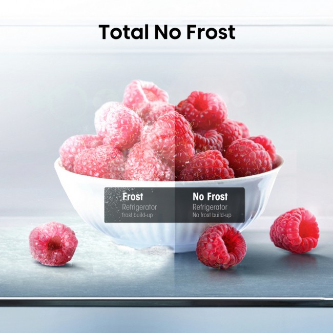 Hisense RB395N4BCE 60/40 Total No Frost Fridge Freezer - Stainless Steel