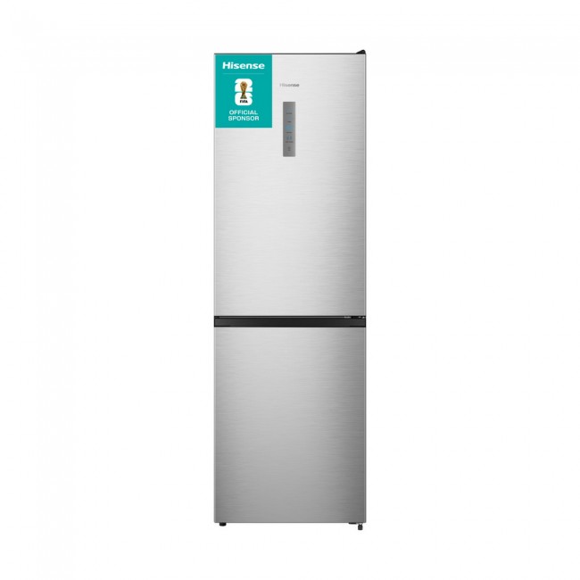 Hisense RB395N4BCE 60/40 Total No Frost Fridge Freezer - Stainless Steel