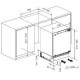 Hisense RUL178D4AWE 59.5cm Intergrated Undercounter Larder Fridge - White
