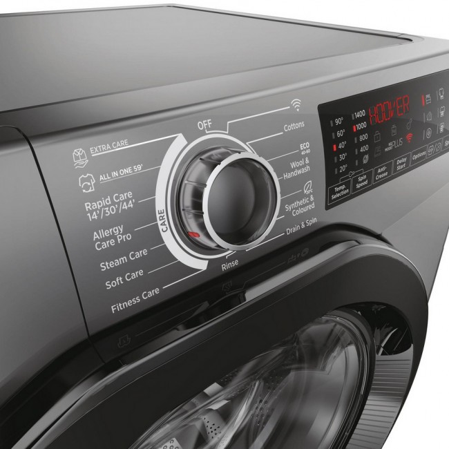 Hoover H3WPS496TAMBR68 9kg 1400 Spin Washing Machine - Graphite