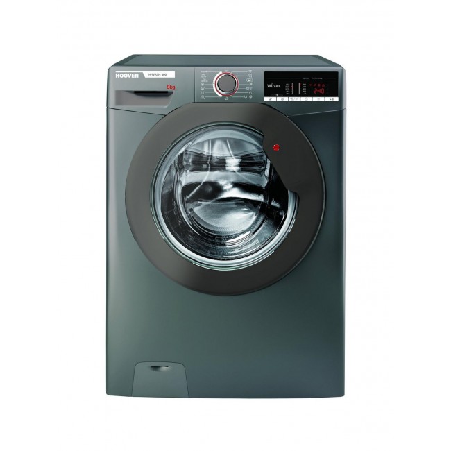 Hoover H3W58TGGE 8kg 1500 Spin Washing Machine - Graphite - Hoover H3W58TGGE 8kg 1500 Spin Washing Machine - Graphite -