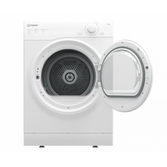 Indesit I1D80WUK 8kg Air-Vented Tumble Dryer - White Indesit I1D80WUK 8kg Air-Vented Tumble Dryer - White