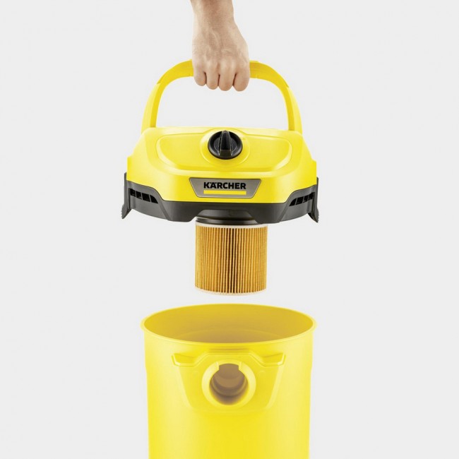 Karcher WD2PLUS Wet & Dry Vacuum Cleaner - Yellow