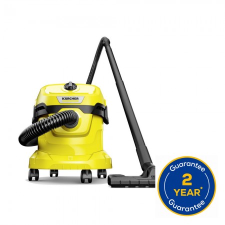 Karcher WD2PLUS Wet & Dry Vacuum Cleaner - Yellow
