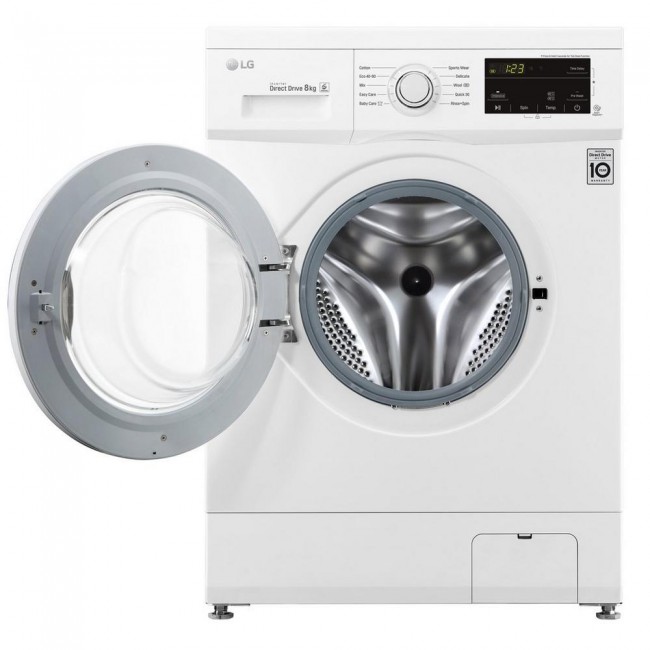 LG F4MT08WE 8kg 1400 Spin Washing Machine - White - A+++  2 year Warranty