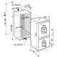 Liebherr IKGN51VE03 55.9cm 70/30 Integrated Frost Free Fridge Freezer - Fixed Hinge