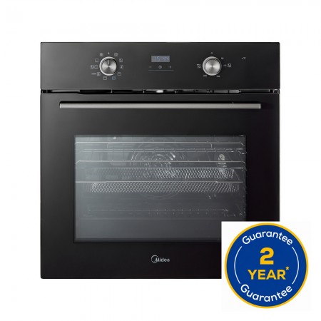 Midea Xpress Fry MBO65M90D2-BK Multifunction Built In Single Oven - Black