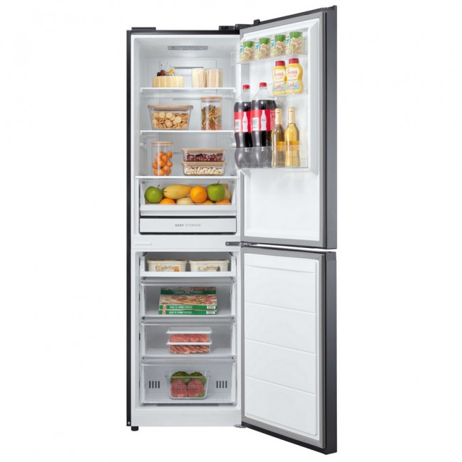 Midea MDRB379FGD02 60/40 Total No Frost Fridge Freezer - Silver