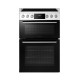 Midea MFO24EME4R118-WH 60cm Double Oven Cooker with Ceramic Hob - White