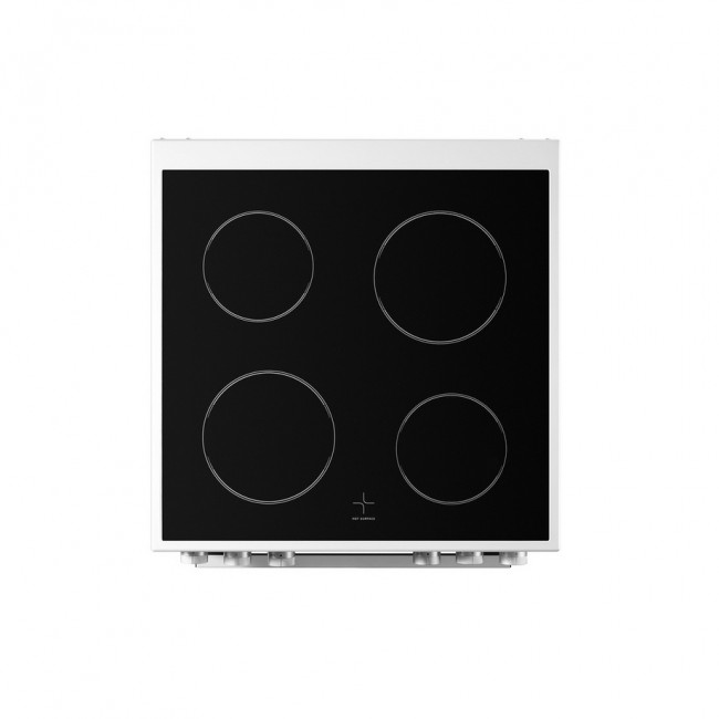 Midea MFO24EME4R118-WH 60cm Double Oven Cooker with Ceramic Hob - White