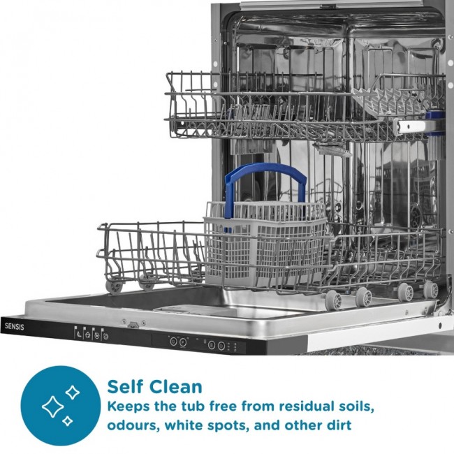 Sensis DWBI0213FSDWA Integrated Dishwasher - White - 13 Place Settings