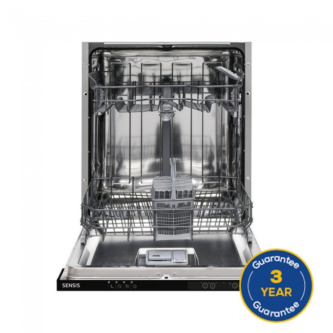 Sensis DWBI0213FSDWA Integrated Dishwasher - White - 13 Place Settings
