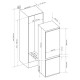 Sensis RFCMBI015470EW 54cm 70/30 Built InFrost Free Fridge Freezer - White