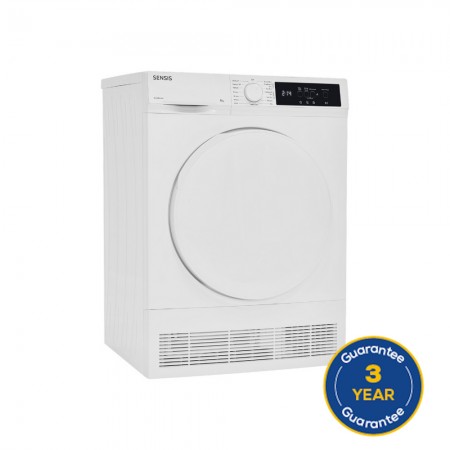 Sensis TDCF018BW 8kg Condenser Tumble Dryer - White