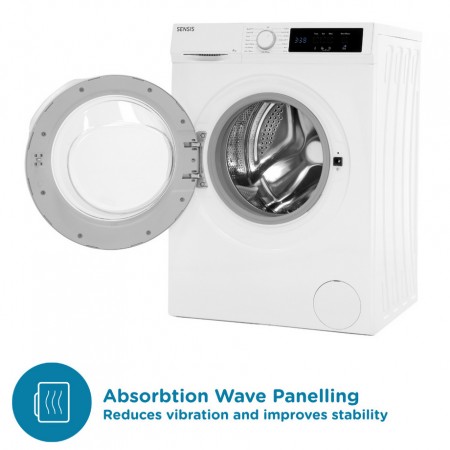 Sensis WMF01814AW 8kg 1400 Spin Washing Machine - White