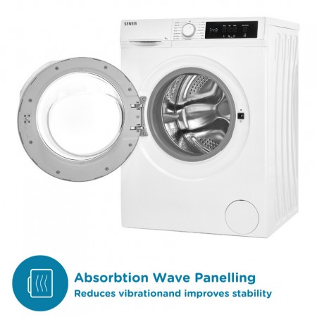 Sensis WMF01914AW 9kg 1400 Spin Washing Machine - White