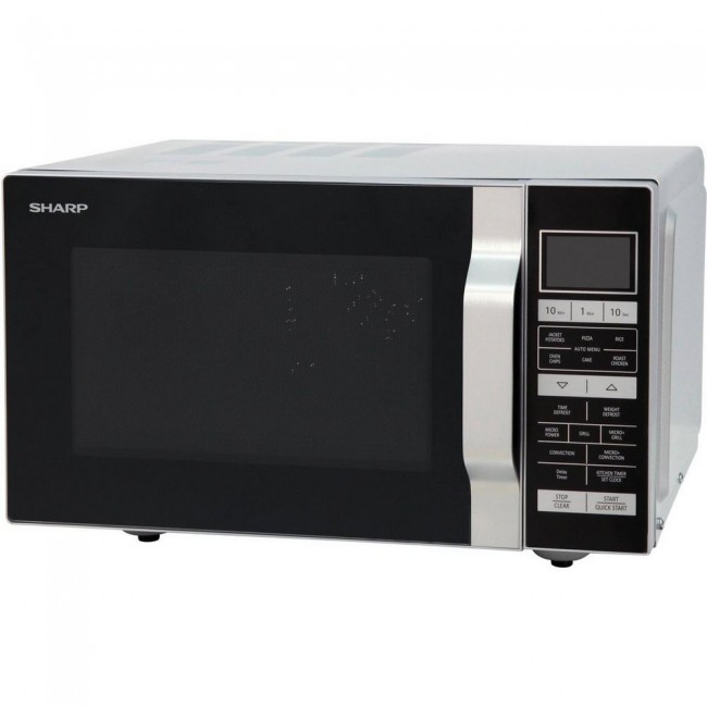 Sharp R860SLM 25 Litre Combination Microwave - Silver