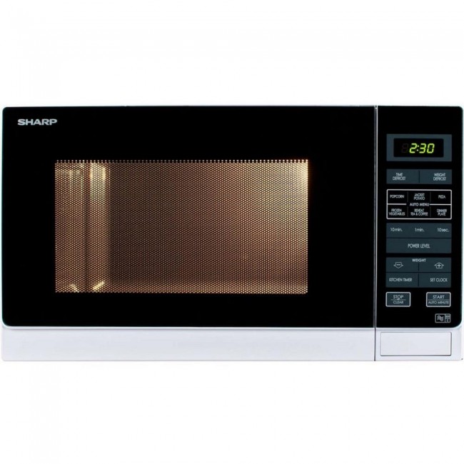 Sharp R372WM 25 Litre Solo Microwave - White