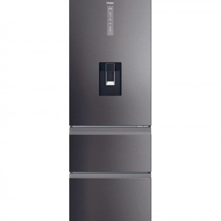 Haier HTW5618EWMP 59.5cm 60/40 Frost Free Fridge Freezer - Dark Inox++5YR Warranty