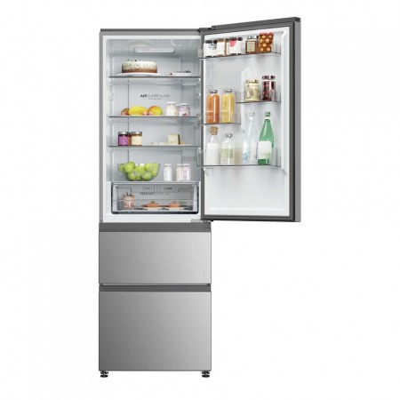 Haier HTR3618DNMG 60/40 Combi Fridge Freezer - Black