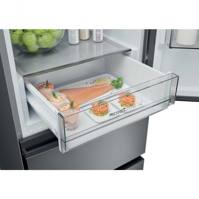 Haier HTR3618DNMG 60/40 Combi Fridge Freezer - Black