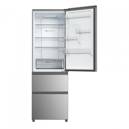 Haier HTR3618DNMM 60/40 No Frost Fridge Freezer - Inox